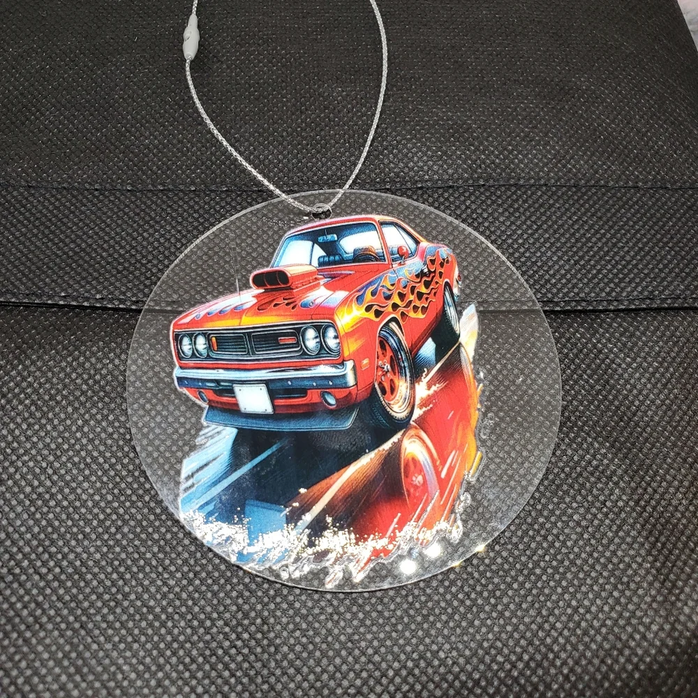 B2G1F 12pc Racecar Christmas Ornament Set, New